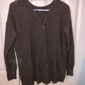 Brown sweater, selling to clear closet